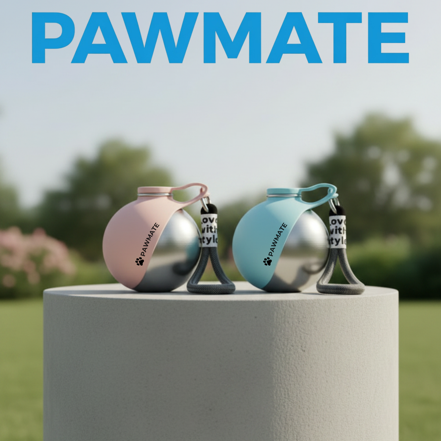 PAWMATE 2-In-1 Travel Bottle