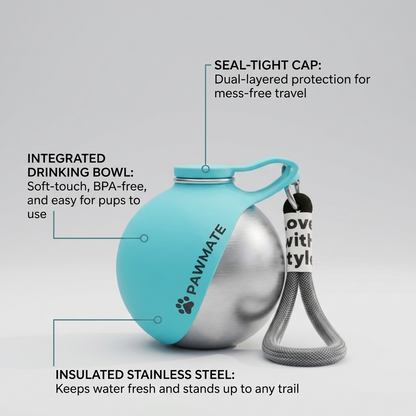 PAWMATE 2-In-1 Travel Bottle